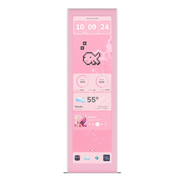 نمایشگر کیس هایت HYTE Y70 Touch infinite Display STRAWBERRY MILK