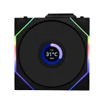 فن کیس لیان لی Lian Li UNI FAN TL-LCD Wireless Reverse 120 Black بسته 3 عددی
