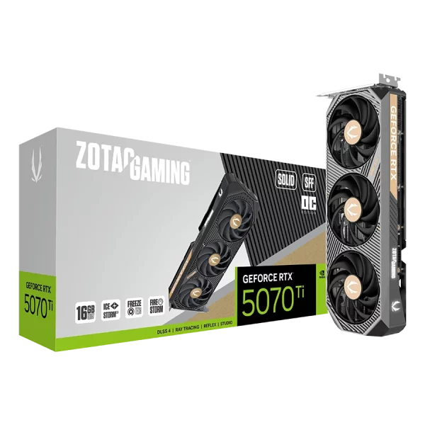 کارت گرافیک زوتک Gaming RTX 5070 Ti SOLID SFF 16GB OC