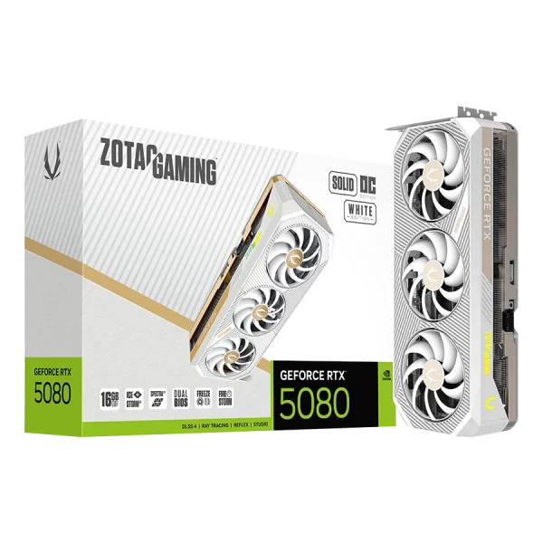 کارت گرافیک زوتک Gaming RTX 5080 SOLID 16GB OC White