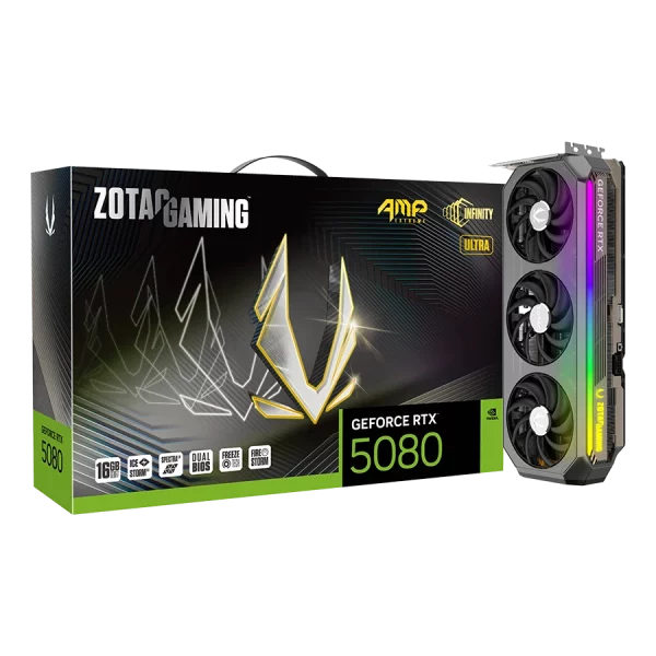 کارت گرافیک زوتک Gaming RTX 5080 AMP Extreme INFINITY ULTRA 16GB