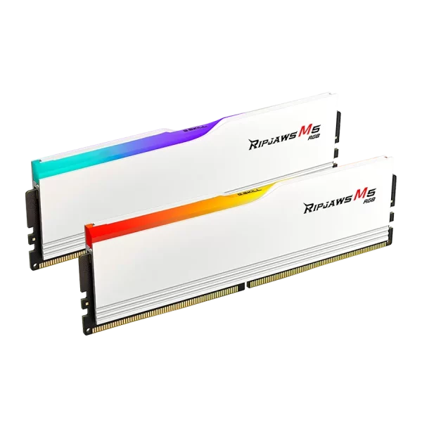 حافظه رم دسکتاپ دو کاناله G-Skill مدل Ripjaws M5 RGB 64GB 5200 White
