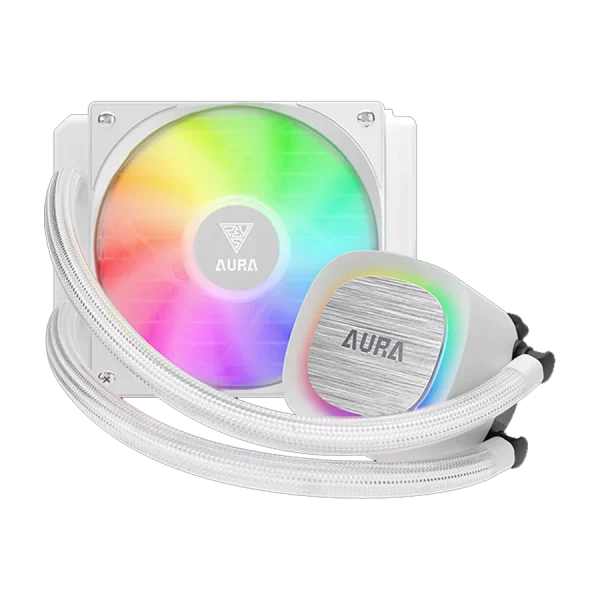 خنک کننده مایع گیم دیاس GAMDIAS AURA GL120 V2 White