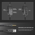 هدست گیمینگ اونیکوما ONIKUMA K8 Black