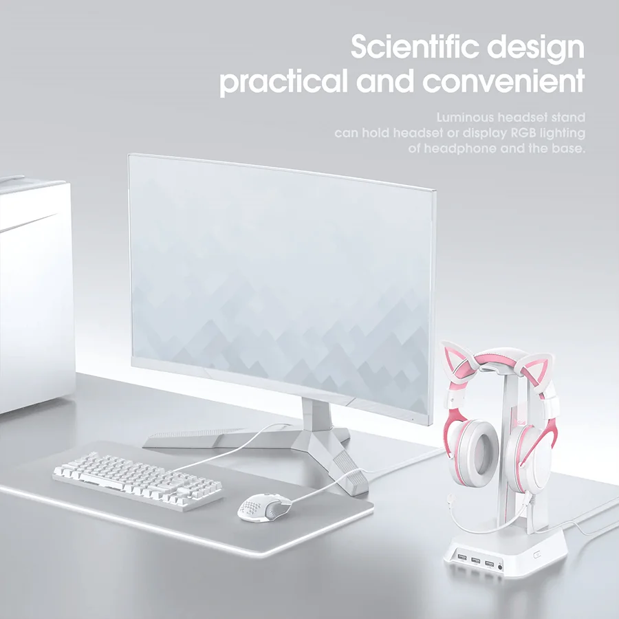 استند هدست اونیکوما ONIKUMA ST2 Headset Stand white