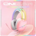 هدست گیمینگ اونیکوما ONIKUMA X33 Pink