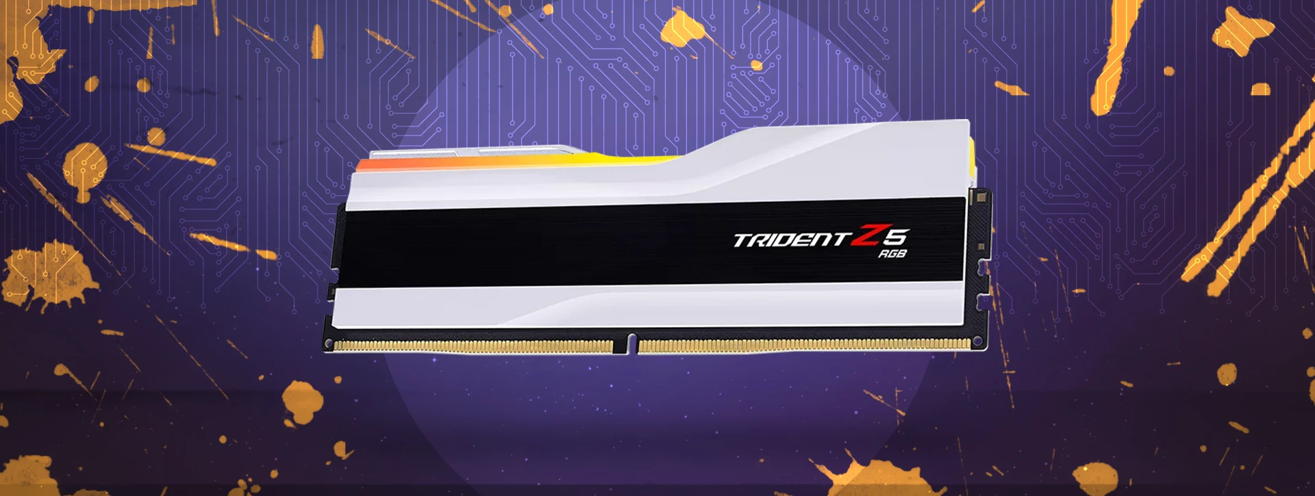 رم دسکتاپ دو کاناله G-Skill مدل Trident Z5 RGB 64GB 6400 White CL32