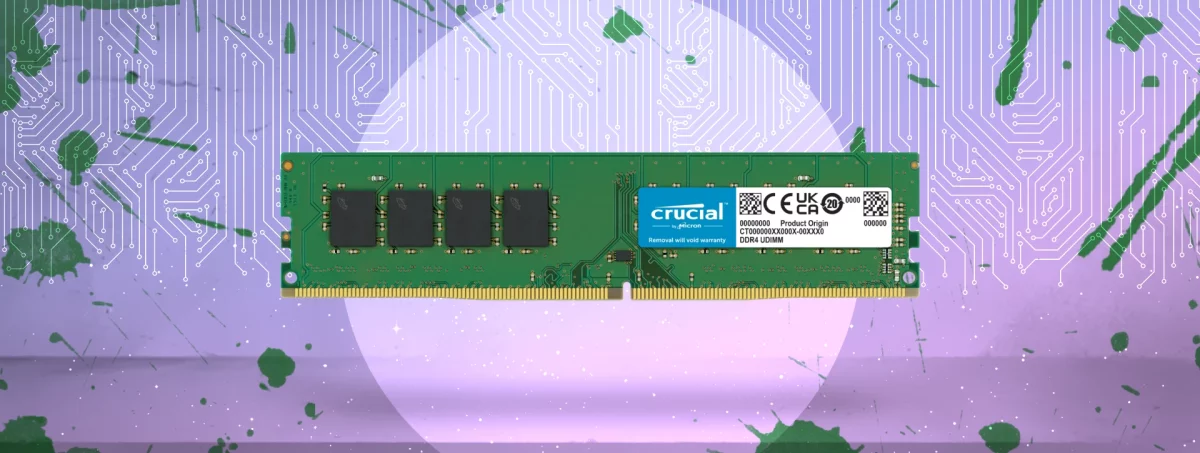 رم دسکتاپ تک کاناله CRUCIAL مدل DDR4 4GB 2666