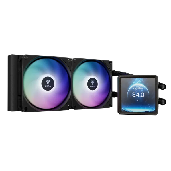 خنک کننده پردازنده گیم دیاس AURA GL240 LCD Black
