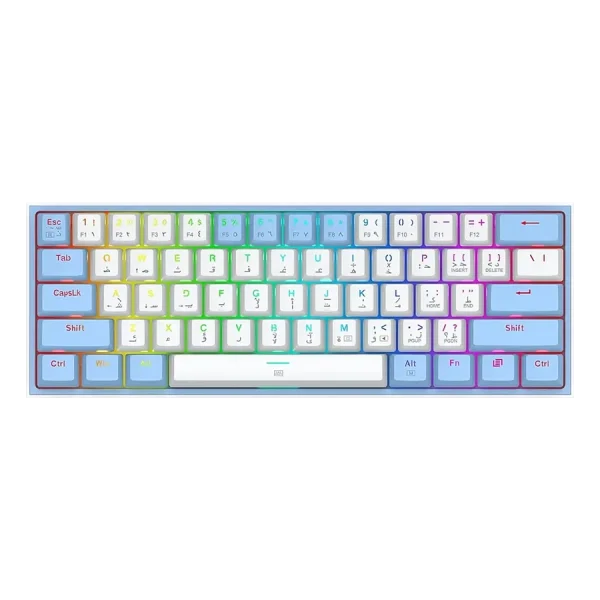 کیبورد مکانیکال گیمینگ ردراگون Redragon Fizz K617 WB RGB