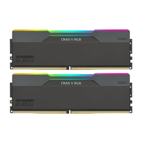 رم دسکتاپ دو کاناله کلو KLEVV CRAS V RGB 48GB 7600 Black