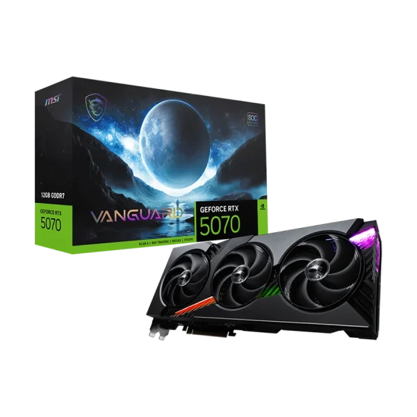 کارت گرافیک ام اس آی MSI RTX 5070 12G VANGUARD SOC
