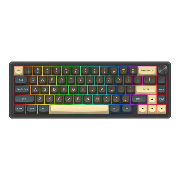 کیبورد بی سیم مکانیکال گیمینگ ردراگون Redragon K727 CGY PRO RGB