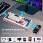 کیبورد بی سیم مکانیکال گیمینگ ردراگون Redragon K723 WBR PRO RGB