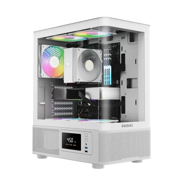 کیس گیمینگ گیم دیاس Gamdias ATLAS E2 CG WH