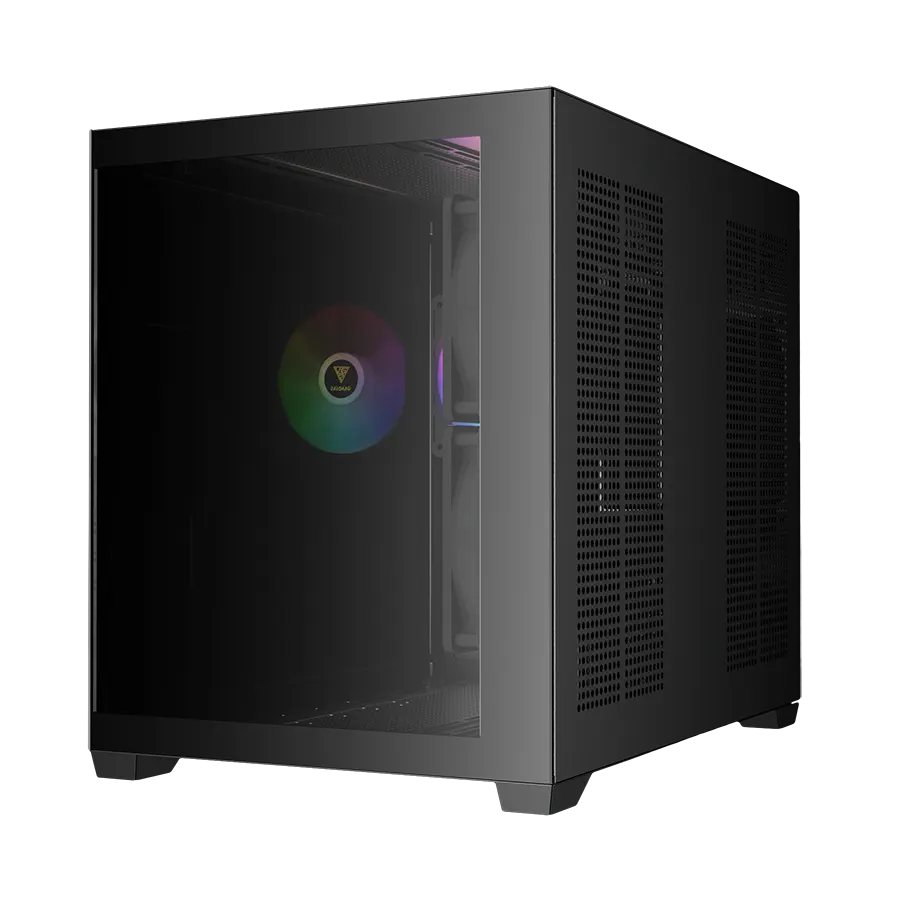06-9 کیس گیمینگ گیم دیاس Gamdias AURA GC10M ARGB Micro-Tower Spacious Panoramic