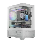 کیس گیمینگ گیم دیاس Gamdias AURA GC9M Elite ARGB WH Compact Panoramic Micro-Tower