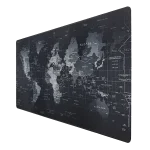 موس پد گیمینگ طرح نقشه جهان مشکی سایز 90 در 40