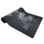 موس پد گیمینگ طرح نقشه جهان مشکی سایز 90 در 40