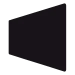 موس پد گیمینگ طرح مشکی سایز 90 در 40