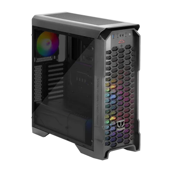 کیس گیمینگ گرین Green STRIKER FRGB