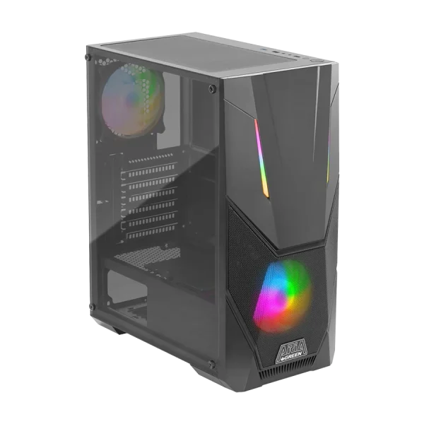 کیس گیمینگ گرین Green ARIA