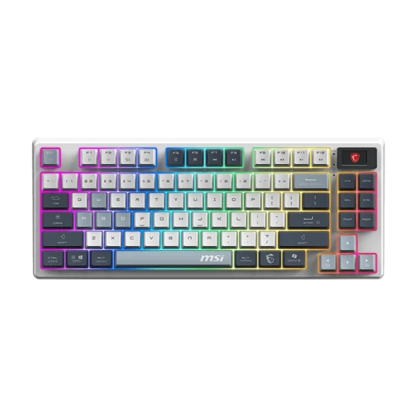 کیبورد بی‌ سیم مکانیکال گیمینگ ام اس آی MSI FORGE GK600 TKL SKY