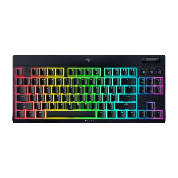 کیبورد بی سیم گیمینگ ریزر RAZER BlackWidow V4 TKL HyperSpeed