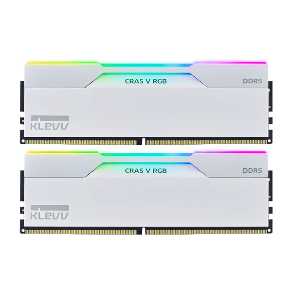 رم دسکتاپ دو کاناله کلو KLEVV CRAS V RGB 32GB 6400 White