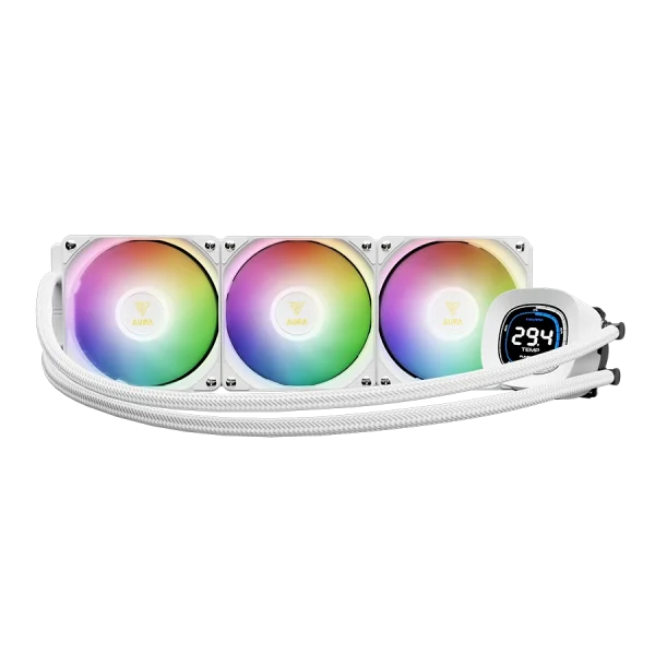 خنک کننده پردازنده گیم دیاس AURA GL360 DIGITAL White