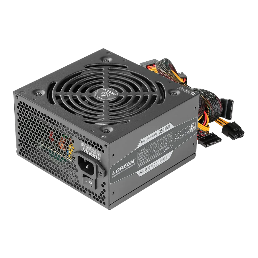 v-77 پاور - منبع تغذیه گرین Green GP350A-ECO Rev3.1
