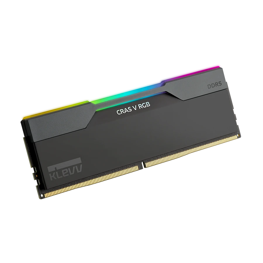 رم دسکتاپ دو کاناله کلو KLEVV CRAS V RGB 32GB 7600 Black