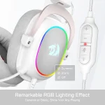 هدست گیمینگ ردراگون Redragon H510 Zeus-X RGB White