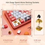 کیبورد بی سیم/ باسیم مکانیکال گیمینگ ردراگون Redragon Geb K673 AK PRO RGB