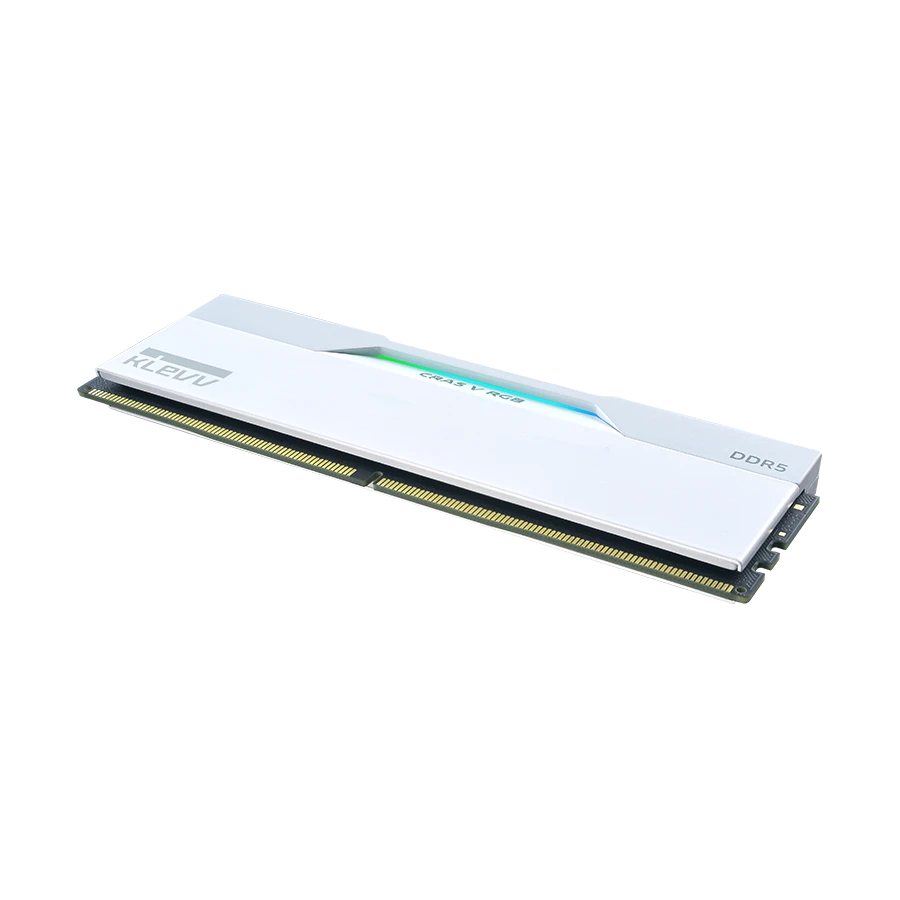v4-31 رم دسکتاپ دو کاناله کلو KLEVV CRAS V RGB 32GB 6400 White