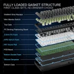 کیبورد بی سیم مکانیکال گیمینگ ردراگون Redragon K707 SP PRO RGB