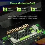 کیبورد بی سیم مکانیکال گیمینگ ردراگون Redragon K734 BWG PRO RGB