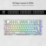 کیبورد مکانیکال گیمینگ ردراگون Redragon ELF PRO K649 RGB White