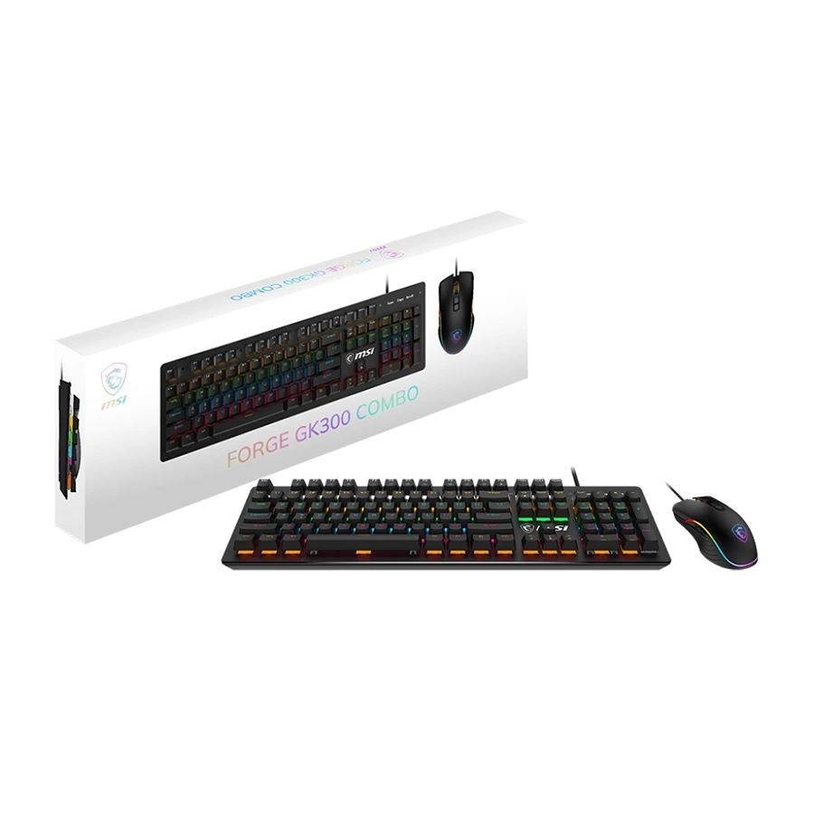 v5-5 موس و کیبورد مکانیکال گیمینگ ام اس آی MSI FORGE GK300 COMBO