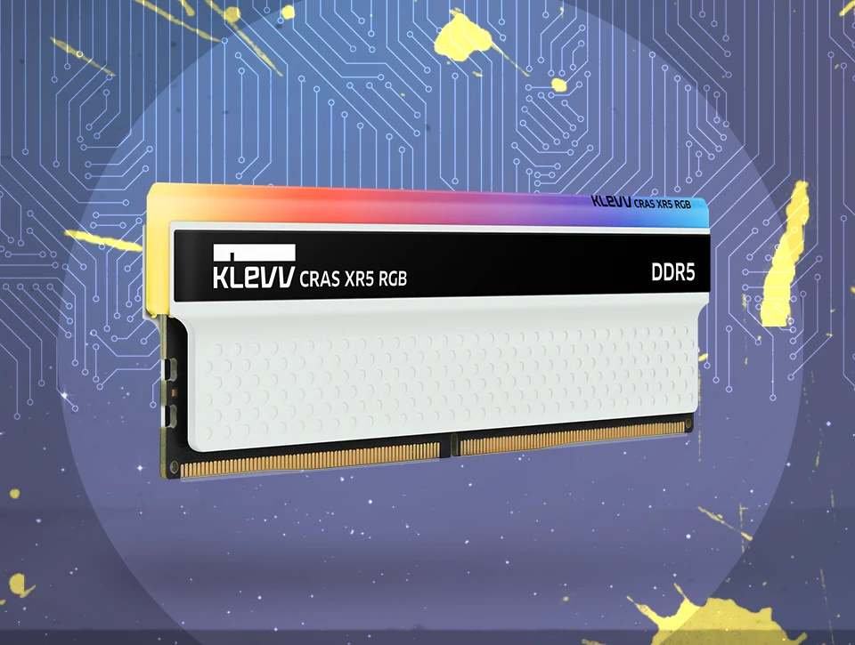 w2-21 رم دسکتاپ دو کاناله KLEVV CRAS XR5 RGB 32GB 6000