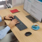 کیبورد و موس بی سیم لاجیتک Logitech MK235 EN /FARSI