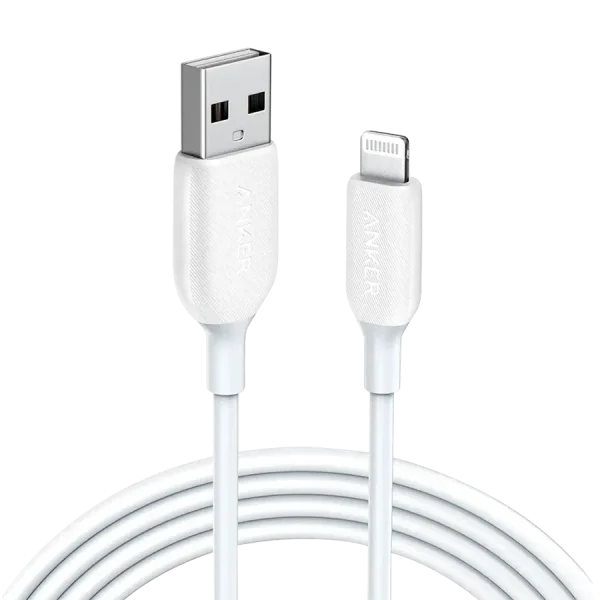 کابل شارژ USB-A به Lightning انکر Anker PowerLine III 0.9M White