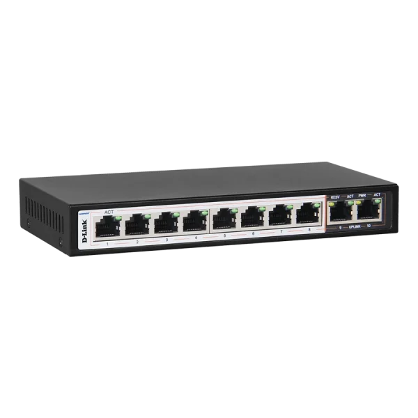 سوئیچ PoE ده پورت دی لینک D-Link DES-F1010P-E
