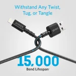 کابل تبدیل USB-A به Lightning انکر Anker PowerLine Select+ 1.8M Black
