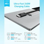 کابل شارژ USB-C به USB-C انکر Anker Zolo A8060 240W 1.8M