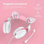 هدست گیمینگ اونیکوما ONIKUMA X10 Cat Ears White/Pink