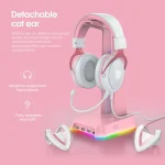 هدست گیمینگ اونیکوما ONIKUMA X10 Cat Ears White/Pink