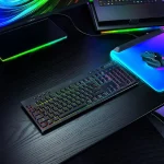 کیبورد بی سیم مکانیکال گیمینگ ریزر RAZER BlackWidow V4 Low Profile HyperSpeed Yellow SW