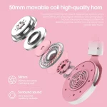 هدست گیمینگ اونیکوما ONIKUMA X10 Cat Ears White/Pink