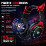 هدست گیمینگ اونیکوما ONIKUMA X10 Oxhorn Black/Red